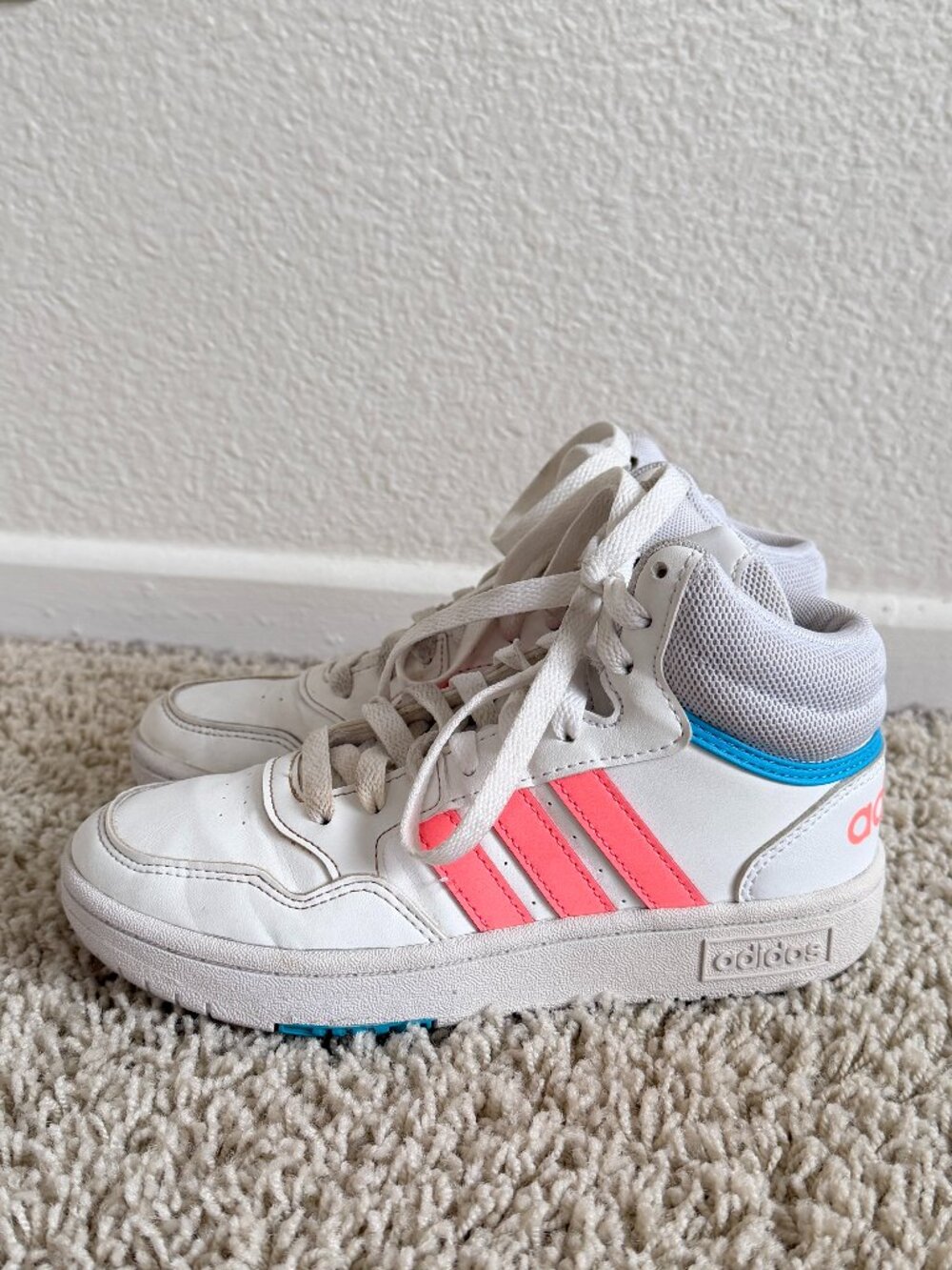 Adidas Hoops Mid Classic Sneakers Kids Size 1.5